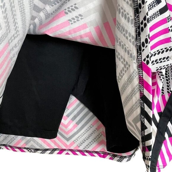 Tail White Label Skort Chevron A-Line Pockets Skirt Black Pink White Size XXL - Picture 3 of 8